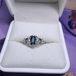 Dazzling London blue topaz ring